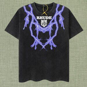RHUDE Men's Black Short Sleeve